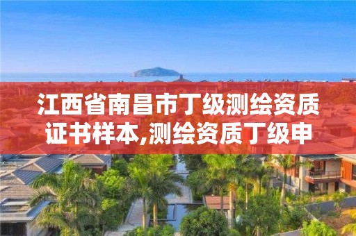 江西省南昌市丁級測繪資質證書樣本,測繪資質丁級申報條件。