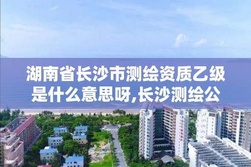 湖南省長沙市測繪資質乙級是什么意思呀,長沙測繪公司資質有哪家。