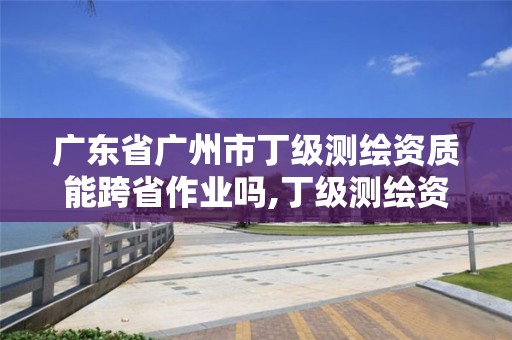 廣東省廣州市丁級測繪資質能跨省作業嗎,丁級測繪資質要求。