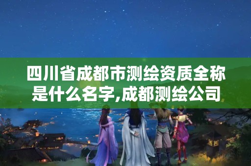 四川省成都市測繪資質全稱是什么名字,成都測繪公司收費標準。