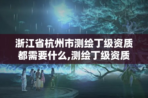 浙江省杭州市測繪丁級資質都需要什么,測繪丁級資質業(yè)務范圍及作業(yè)限額。