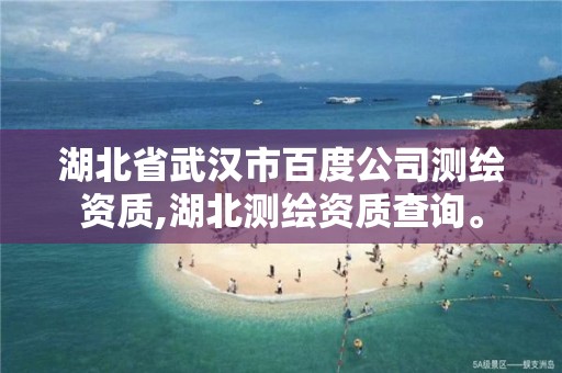 湖北省武漢市百度公司測繪資質(zhì),湖北測繪資質(zhì)查詢。