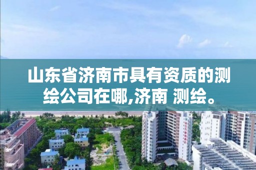 山東省濟南市具有資質的測繪公司在哪,濟南 測繪。