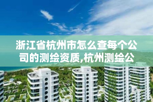 浙江省杭州市怎么查每個(gè)公司的測(cè)繪資質(zhì),杭州測(cè)繪公司有哪幾家。