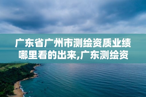 廣東省廣州市測繪資質業績哪里看的出來,廣東測繪資質查詢。