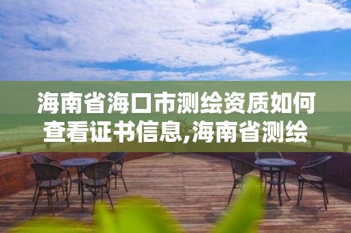 海南省海口市測繪資質如何查看證書信息,海南省測繪公司。