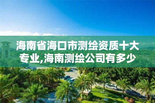 海南省海口市測繪資質十大專業,海南測繪公司有多少家。