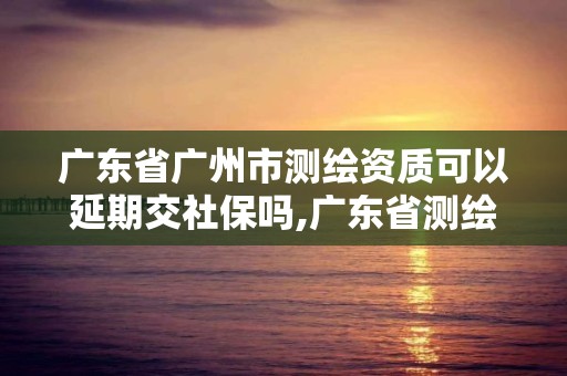 廣東省廣州市測繪資質可以延期交社保嗎,廣東省測繪資質辦理流程。