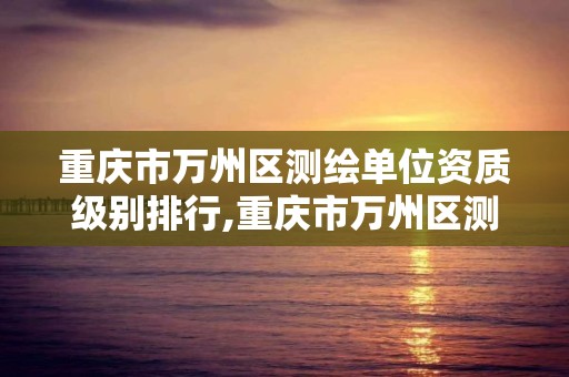 重慶市萬州區測繪單位資質級別排行,重慶市萬州區測繪單位資質級別排行。