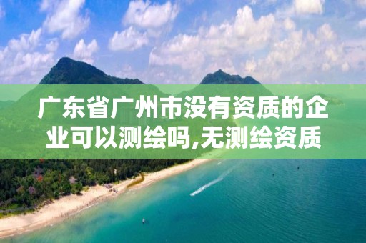 廣東省廣州市沒有資質的企業可以測繪嗎,無測繪資質公司進行測繪的后果。