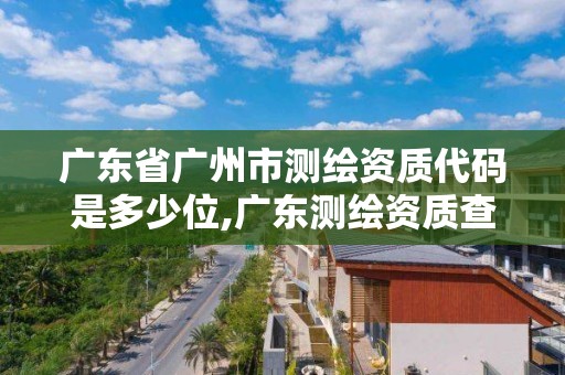 廣東省廣州市測繪資質代碼是多少位,廣東測繪資質查詢。