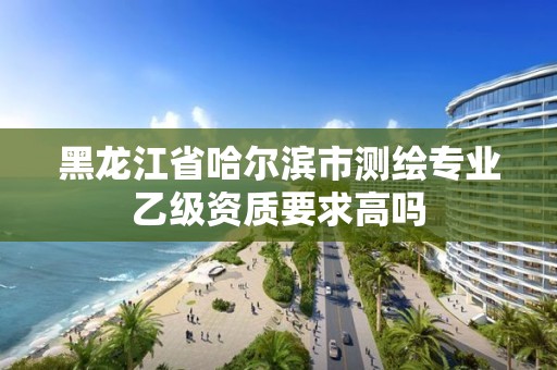 黑龍江省哈爾濱市測繪專業乙級資質要求高嗎