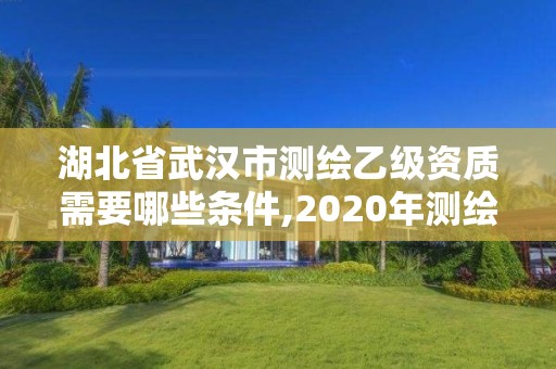 湖北省武漢市測繪乙級資質需要哪些條件,2020年測繪資質乙級需要什么條件。