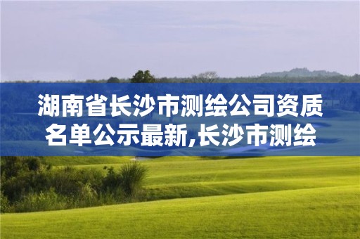 湖南省長沙市測繪公司資質名單公示最新,長沙市測繪資質單位名單。