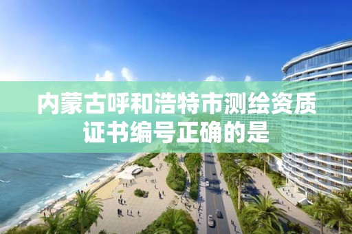 內蒙古呼和浩特市測繪資質證書編號正確的是