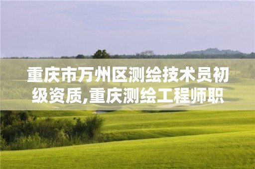 重慶市萬州區測繪技術員初級資質,重慶測繪工程師職稱評定。