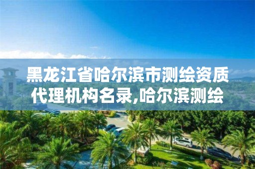 黑龍江省哈爾濱市測繪資質(zhì)代理機構(gòu)名錄,哈爾濱測繪局屬于什么單位。