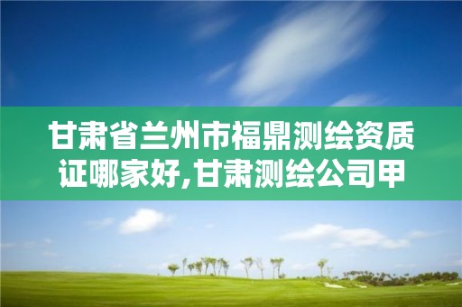 甘肅省蘭州市福鼎測繪資質(zhì)證哪家好,甘肅測繪公司甲級排名。