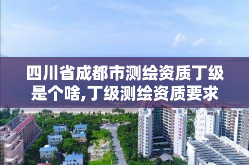 四川省成都市測繪資質丁級是個啥,丁級測繪資質要求。