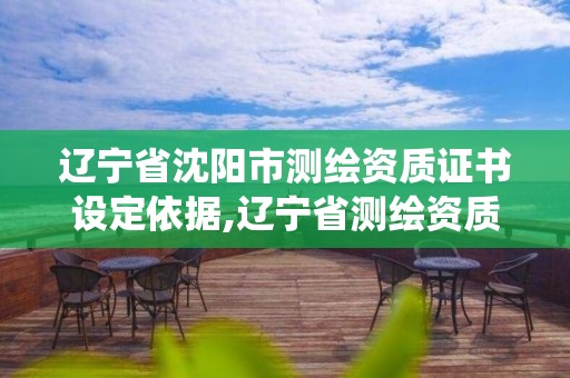 遼寧省沈陽市測繪資質證書設定依據,遼寧省測繪資質管理信息系統。