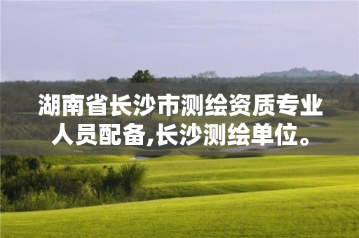 湖南省長沙市測繪資質(zhì)專業(yè)人員配備,長沙測繪單位。