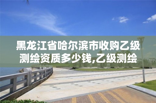 黑龍江省哈爾濱市收購乙級測繪資質(zhì)多少錢,乙級測繪公司。