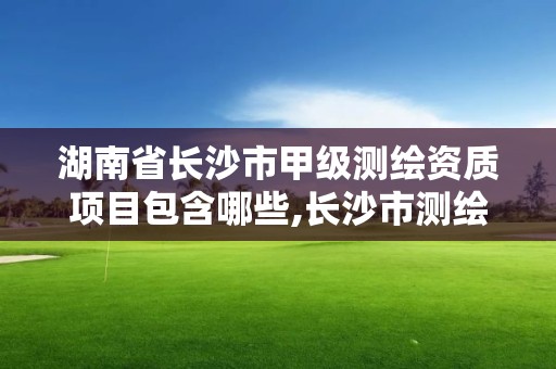 湖南省長沙市甲級測繪資質項目包含哪些,長沙市測繪資質單位名單。