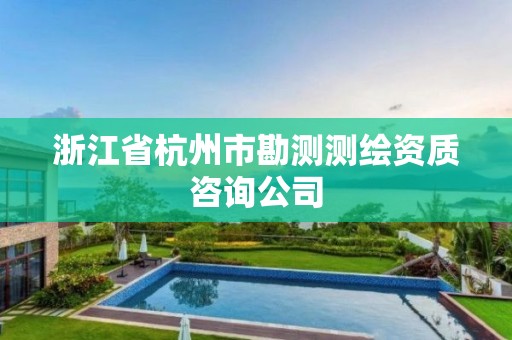 浙江省杭州市勘測測繪資質咨詢公司