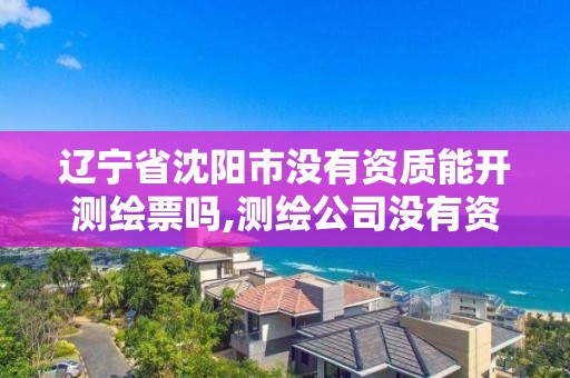 遼寧省沈陽市沒有資質能開測繪票嗎,測繪公司沒有資質能開票。