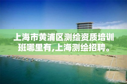 上海市黃浦區測繪資質培訓班哪里有,上海測繪招聘。