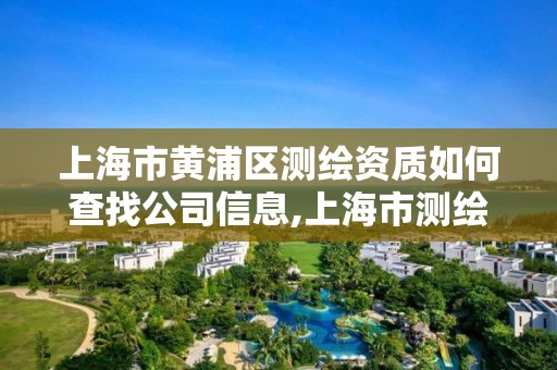 上海市黃浦區測繪資質如何查找公司信息,上海市測繪資質單位名單。