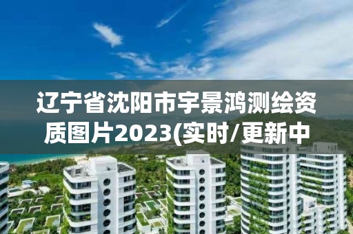 遼寧省沈陽市宇景鴻測繪資質(zhì)圖片2023(實時/更新中)