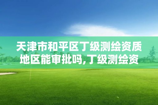 天津市和平區丁級測繪資質地區能審批嗎,丁級測繪資質要求。