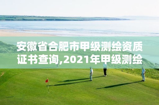 安徽省合肥市甲級測繪資質證書查詢,2021年甲級測繪資質。