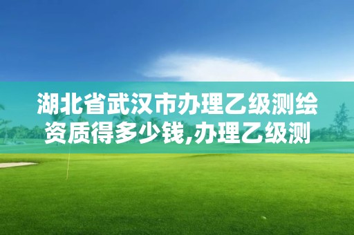 湖北省武漢市辦理乙級測繪資質得多少錢,辦理乙級測繪資質花多少錢。