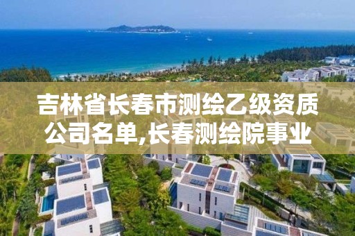 吉林省長春市測繪乙級資質公司名單,長春測繪院事業編。