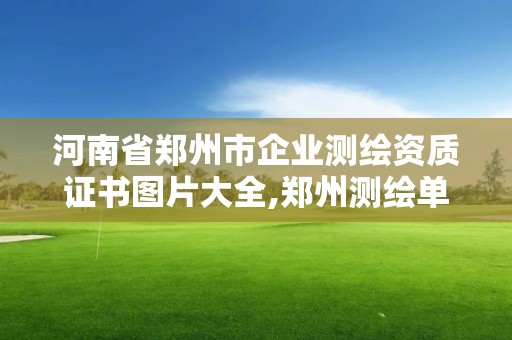 河南省鄭州市企業測繪資質證書圖片大全,鄭州測繪單位。