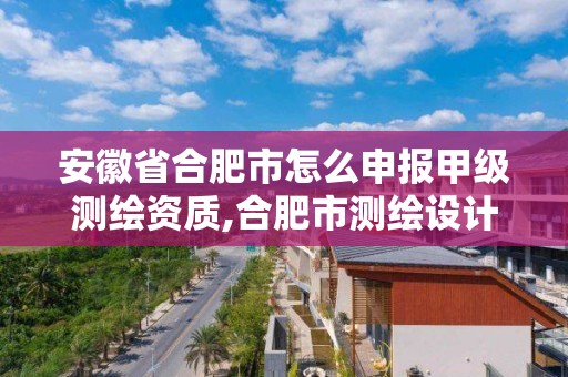 安徽省合肥市怎么申報甲級測繪資質,合肥市測繪設計院。