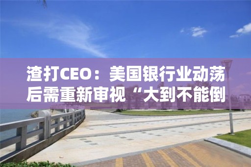 渣打CEO：美國銀行業(yè)動蕩后需重新審視“大到不能倒”的觀點