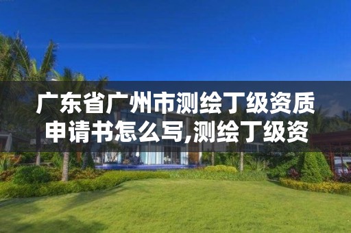 廣東省廣州市測繪丁級資質申請書怎么寫,測繪丁級資質全套申請文件。