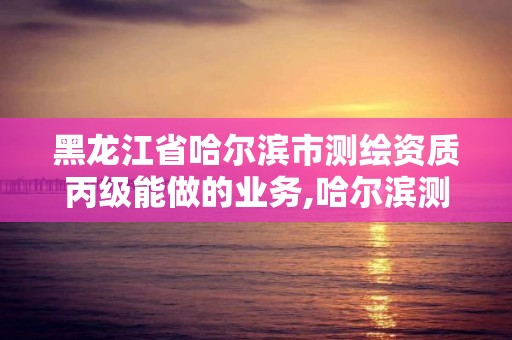 黑龍江省哈爾濱市測繪資質丙級能做的業務,哈爾濱測繪局是干什么的。