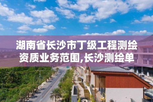 湖南省長沙市丁級工程測繪資質業務范圍,長沙測繪單位。