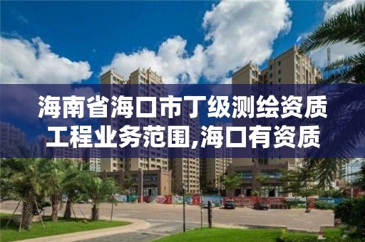 海南省海口市丁級測繪資質工程業務范圍,海口有資質的測繪公司。