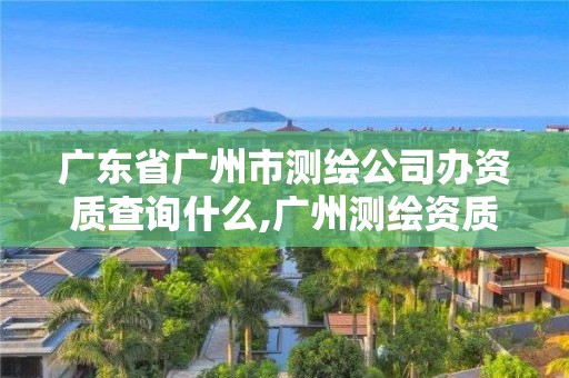 廣東省廣州市測繪公司辦資質查詢什么,廣州測繪資質代辦。