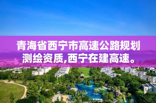 青海省西寧市高速公路規劃測繪資質,西寧在建高速。