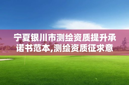 寧夏銀川市測繪資質提升承諾書范本,測繪資質征求意見 2020。