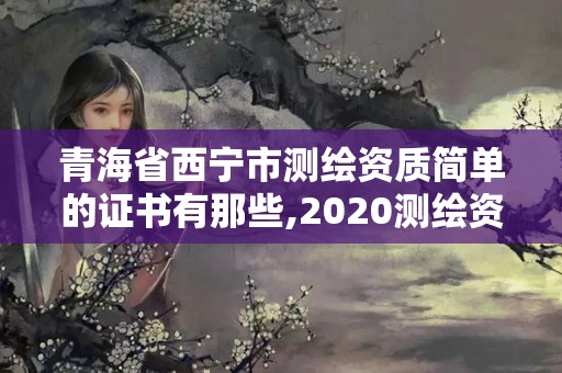 青海省西寧市測繪資質(zhì)簡單的證書有那些,2020測繪資質(zhì)。