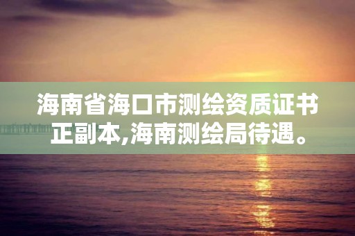 海南省海口市測繪資質證書正副本,海南測繪局待遇。