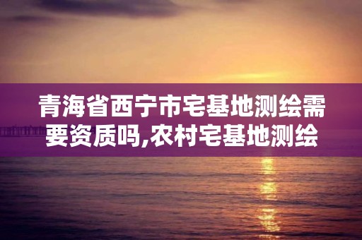 青海省西寧市宅基地測(cè)繪需要資質(zhì)嗎,農(nóng)村宅基地測(cè)繪收費(fèi)多少錢嗎。