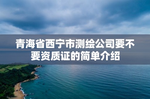 青海省西寧市測(cè)繪公司要不要資質(zhì)證的簡(jiǎn)單介紹